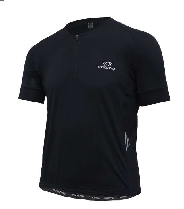 Camisa de Ciclismo Masculina Márcio May Light Preta