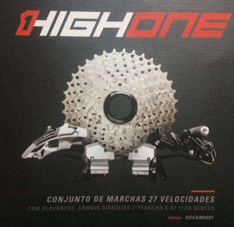 Kit Conjunto Marcha 27v High One Mtb Cassete 11-36