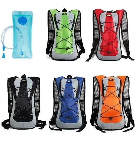 Mochila De Hidratação C/ Refil 2 Litros Bike H1008  Mtb
