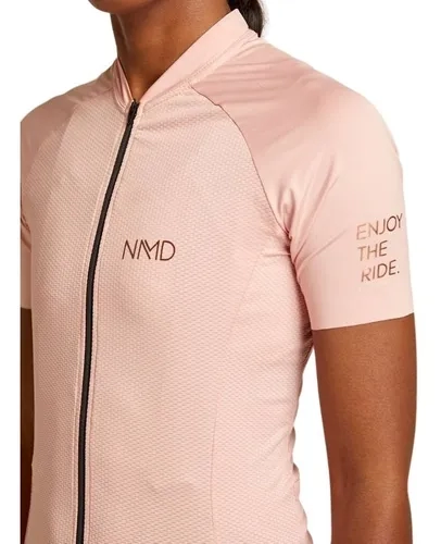 Camisa Ciclismo Nomad Jersey Racing Rosa Feminina