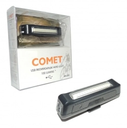 lanterna traseira Usb Bike Comet 100lumens Branco/vermelho Recarregável